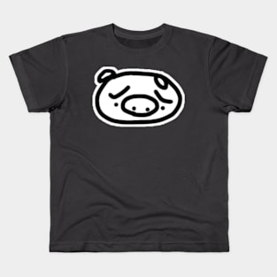 Sad Boo the kawaii pig. Kids T-Shirt